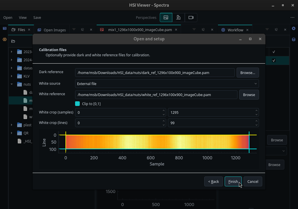 HV Explorer: setup wizard - calibration img70p