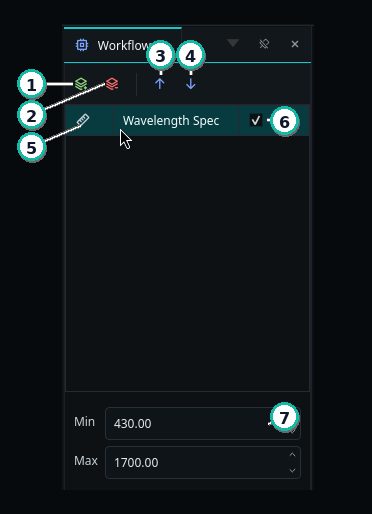 HV Explorer: Workflow editor interface
